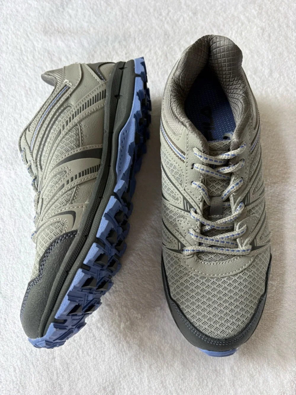 Fila Northampton Trail Sneakers Women’s 8.5 Grey Blue NEW w/ Box Hiking Shoes